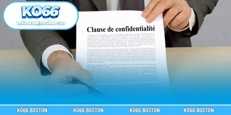 Điều khoản điều kiện KO66 bảo mật thông tin nhà cái và người chơi