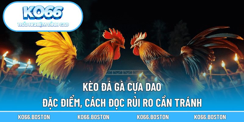 Kèo đá gà cựa dao